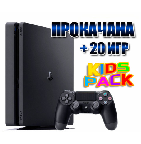PlayStation 4 SLIM 1 TB БУ + 20 ігор #768
